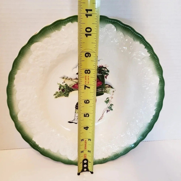 Vtg Alfred Meakin set of 2 French Costume 18th Century Porcelain Plates. - Picture 7 of 8